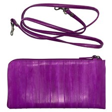 Genuine Eel Skin Zipper Around