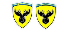 MOOSE WING DECALS FITS VOLVO