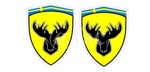Moose wing decals fits swedish - wing,
