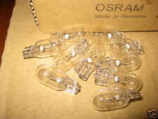 12 VOLT 12v T10 5w 501 OSRAM QUALITY CAR AUTO CAPLESS WEDGE BULB LAMP 10mm (x10)