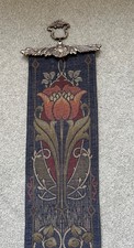 Tapestry Art Nouveau style bell pull