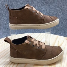 TOMS Shoes Youth 1.5 Boys Botas Cupsole Mid Top Sneakers 10016435 Brown Fabric