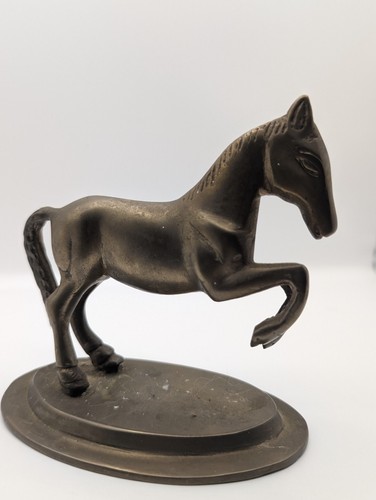 Vintage solid brass jumping - brass,