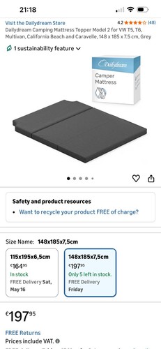 Daily dream camper - dream, mattress