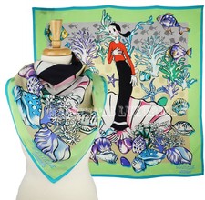 MOSCHINO BOUTIQUE SCARF OLIVE