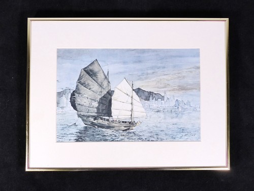 Large framed chinese junk - junk, boat