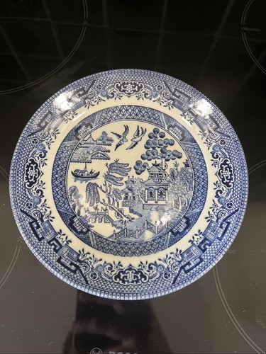 Churchill blue willow pattern - blue,