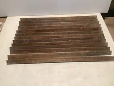13 Antique oak stair rods 24” length