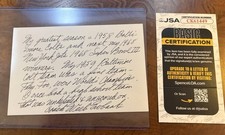 Weeb Ewbank Signed Index Card