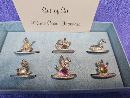 Set pheasant place card - of,