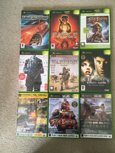 Nine xbox original - xbox, bundle