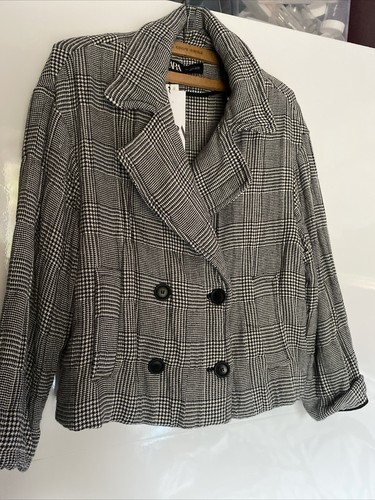 Zara size large checked
