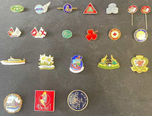 Enamel badges vintage good - enamel,