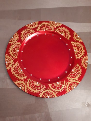 Mehndi charger plate set 8 - of,
