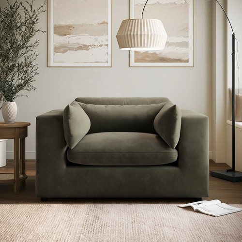 Khaki green velvet - khaki,