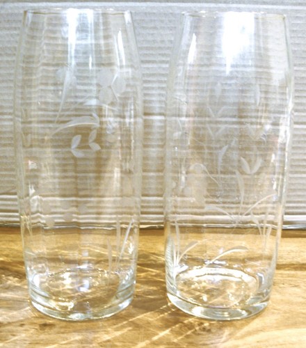 Vintage delicate glass vases - delicate,