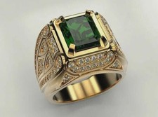 Zambian Emerald Cut & Diamond