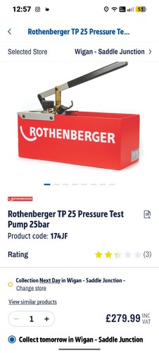 Rothenberger pressure - 25,
