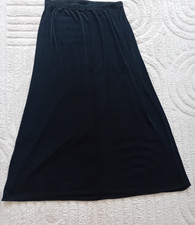 3XL Black Slinky Long Skirt