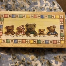 Stamps Happen  WOODEN BACKED