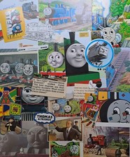 Small Thomas The Tank Engine Scrapbooking Ephemera Bundle Kit Pack Paper Sticker