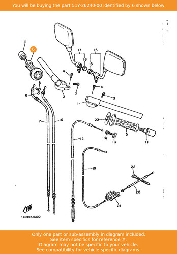 Yamaha grip assy 51y - yamaha, 51y-26240-00