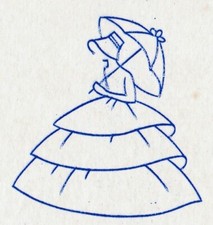 Vintage embroidery transfer - vintage,