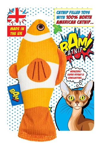 Bam catnip filled clownfish - catnip,
