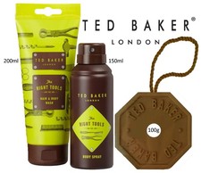 Ted Baker The Right Tools 3pc Gift Set Body Wash 200ml, Body Spray 150ml & Soap
