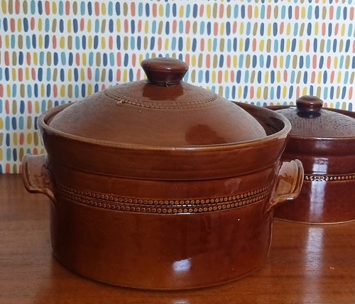 Pearsons large brown glazed - brown,