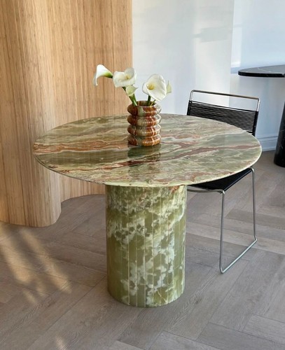 Green onyx coffee table - onyx,