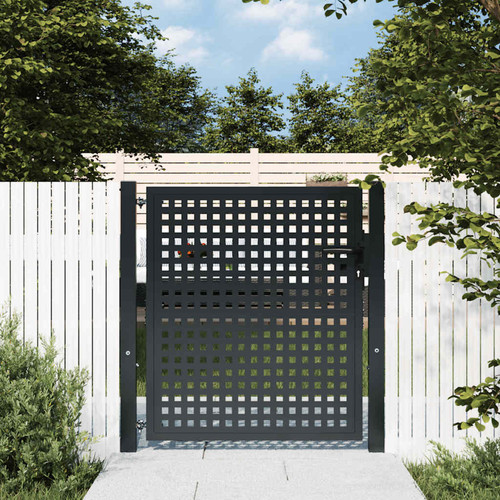 Garden gate anthracite steel - gate,