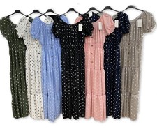  WOMENS Off Shoulder Polka Dot