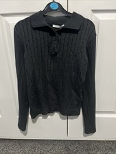 Zara Charcoal Grey Cable Knit