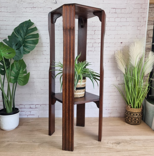 Vintage octagonal wooden - octagonal,