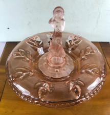Art Deco Pink Glass Arabella