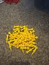Yellow Castle Plastic Golf Tees