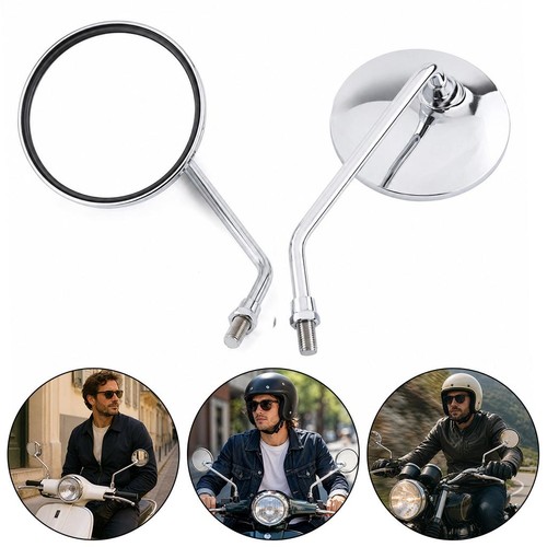 2pcs motorcycle chrome round - 2pcs,