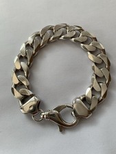 Men’s 925 Sterling Silver Curb Bracelet.