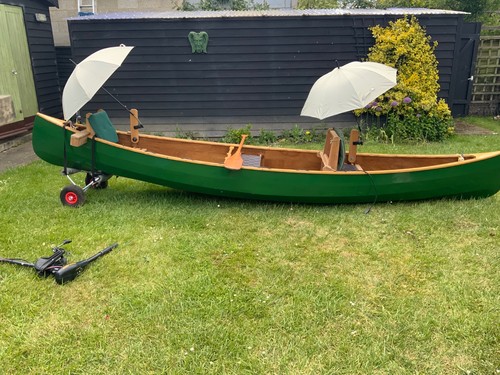 15ft wooden canadian canoe - ,