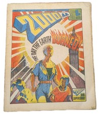 RARE 2000 AD Comic Prog 34 (1977) Judge Dredd LAWGIVER Gun Debut Cover!