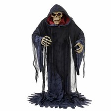 Halloween Rise Up Reaper Animatronic - LED Eyes Sound Motion Outdoor Prop 5661