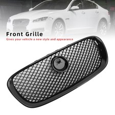 XF-R Style Front Bumper Grill Grille Fit Jaguar XF 2008-2011 Gloss Black A1