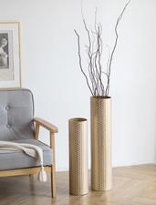Sziqiqi Tall Gold Floor Vase