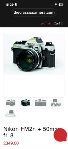 Nikon fm2 silver 35mm - nikon,