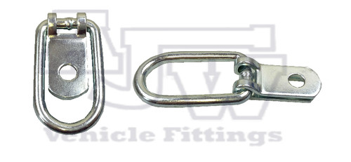 Small zinc plated tie down - 2, x