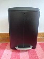 40l Black dual pedal bin (2 x 20l)