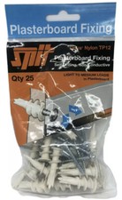 SPIT TP12 DRIVA NYLON SPEED PLUGS SCREWS PLASTERBOARD FIXING DRYWALL QTY: 25