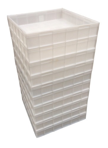 Square plastic stacking - stacking, food