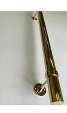 2" Polished Brass Foot Rail